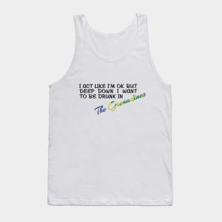 I WANT TO BE DRUNK IN THE GRENADINES - FETERS AND LIMERS – CARIBBEAN EVENT DJ GEAR Tank Top